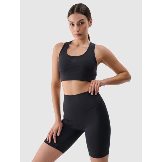 Damskie kolarki treningowe 4F 4FRSS25TFSTF019 - czarne ze sklepu Sportstylestory.com w kategorii Szorty - zdjęcie 183577132