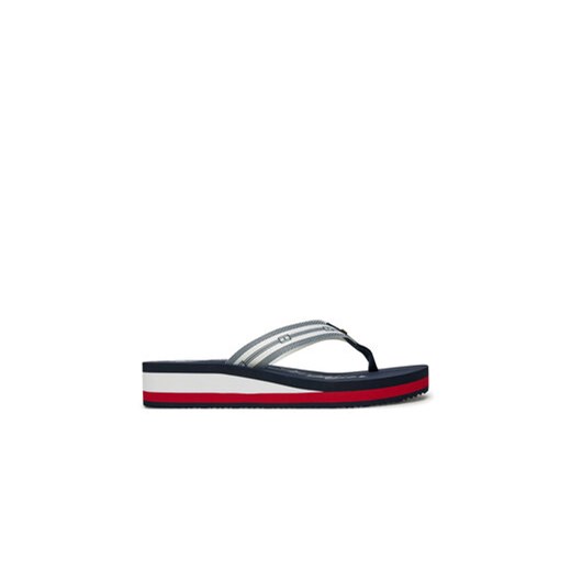 Japonki Tommy Hilfiger Im Th Signature Beach Sandal FW0FW08369 Granatowy Tommy Hilfiger 36 eobuwie.pl