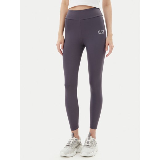 EA7 Emporio Armani Legginsy 7W000232 AF12625 U8115 Szary Slim Fit ze sklepu MODIVO w kategorii Spodnie damskie - zdjęcie 183578002