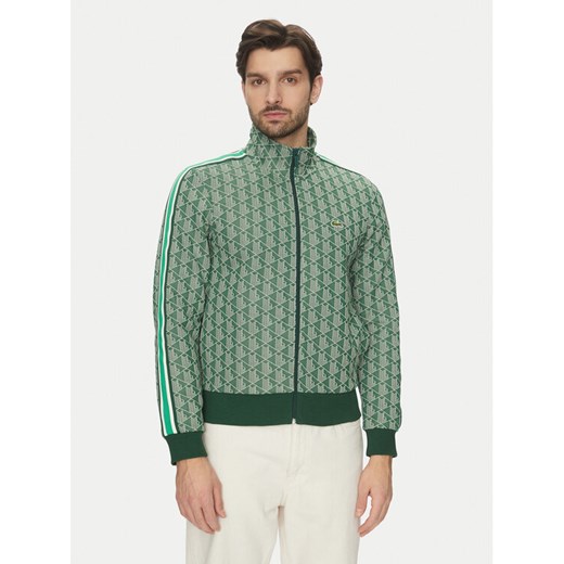 Lacoste Bluza SH1368 Zielony Regular Fit ze sklepu MODIVO w kategorii Bluzy męskie - zdjęcie 183578022