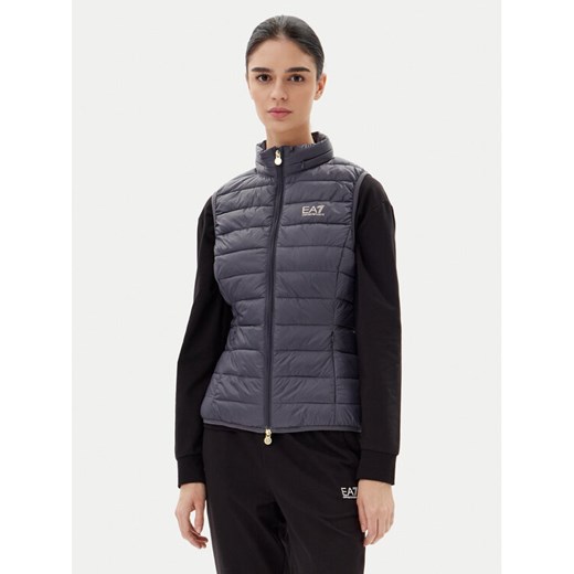 EA7 Emporio Armani Bezrękawnik 7W000087 AF12477 U8115 Szary Slim Fit ze sklepu MODIVO w kategorii Kamizelki damskie - zdjęcie 183578154