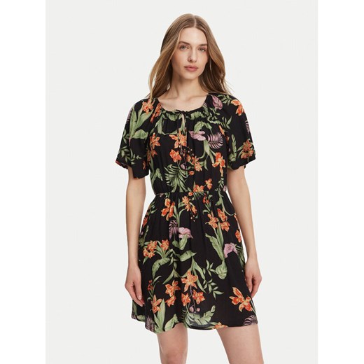 Roxy Sukienka letnia ERJWD03869 Czarny Regular Fit ze sklepu MODIVO w kategorii Sukienki - zdjęcie 183578254
