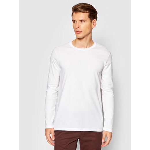 United Colors Of Benetton Longsleeve 3U53J1F05 Biały Relaxed Fit ze sklepu MODIVO w kategorii T-shirty męskie - zdjęcie 183578303