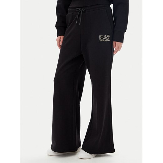 EA7 Emporio Armani Spodnie dresowe 7W000106 AF12473 MC004 Czarny Loose Fit ze sklepu MODIVO w kategorii Spodnie damskie - zdjęcie 183578440