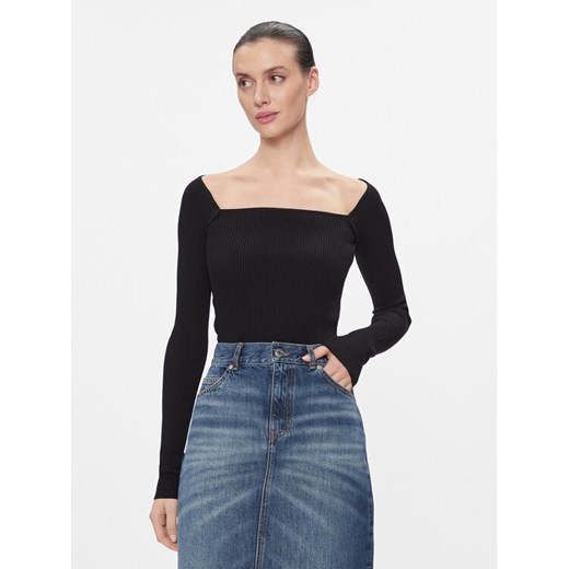 MAX&Co. Bluzka Tolone Czarny Slim Fit ze sklepu MODIVO w kategorii Bluzki damskie - zdjęcie 183578531