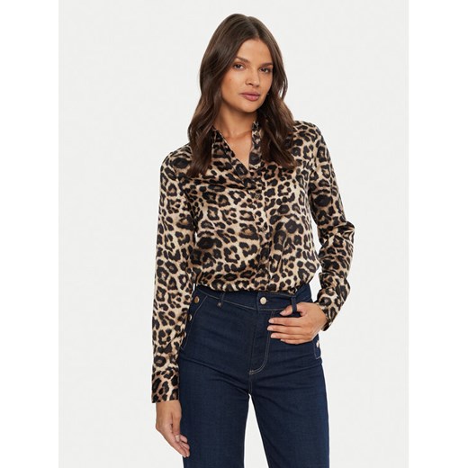 Marciano Guess Koszula 4BGH32 7014A Brązowy Regular Fit ze sklepu MODIVO w kategorii Koszule damskie - zdjęcie 183578541