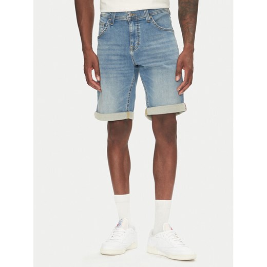 Mustang Szorty jeansowe Chicago Z 1016349 Niebieski Slim Fit ze sklepu MODIVO w kategorii Spodenki męskie - zdjęcie 183578573
