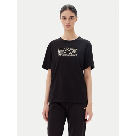 EA7 Emporio Armani T-Shirt 7W000098 AF12503 MC004 Czarny Loose Fit ze sklepu MODIVO w kategorii Bluzki damskie - zdjęcie 183578671