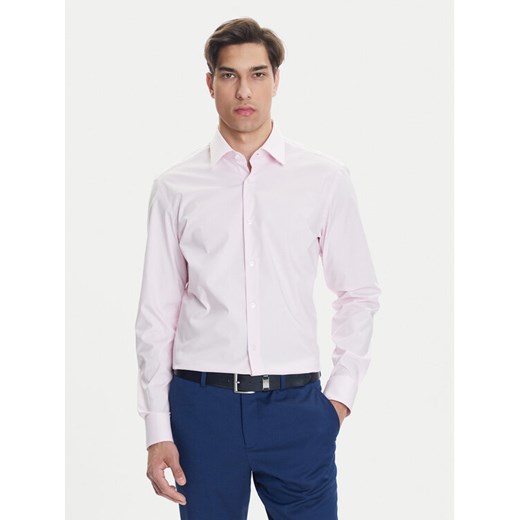 BOSS Koszula H-Hank 50469345 Różowy Slim Fit ze sklepu MODIVO w kategorii Koszule męskie - zdjęcie 183578754
