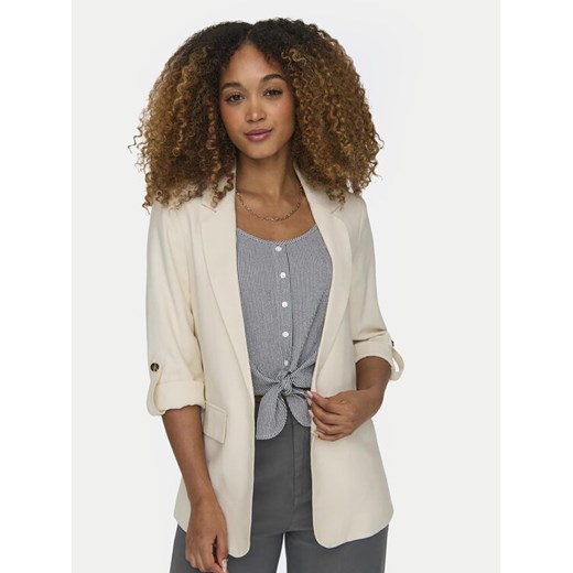 ONLY Marynarka Aris 15310839 Beżowy Loose Fit ze sklepu MODIVO w kategorii Marynarki damskie - zdjęcie 183578780