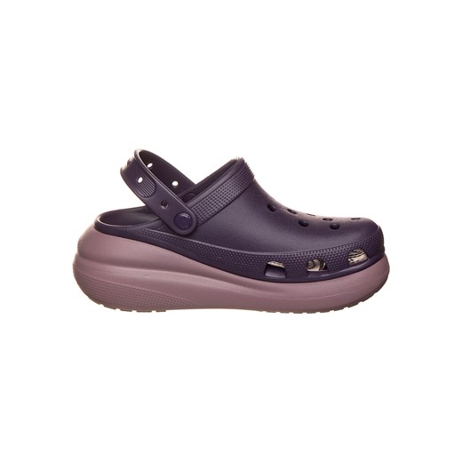 Klapki damskie Crocs z gumy casual na platformie