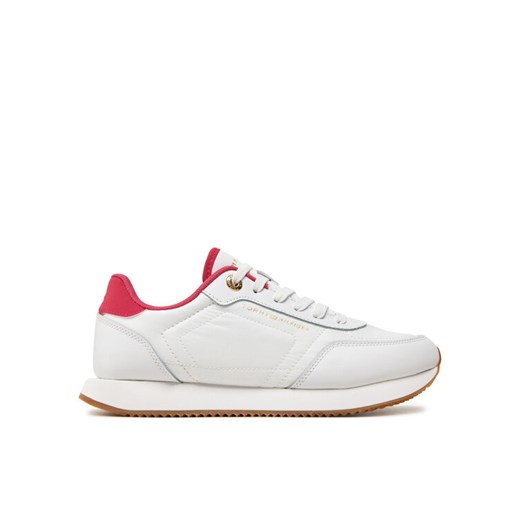Tommy Hilfiger Sneakersy Essential Runner FW0FW08004 Biały ze sklepu MODIVO w kategorii Buty sportowe damskie - zdjęcie 183582902