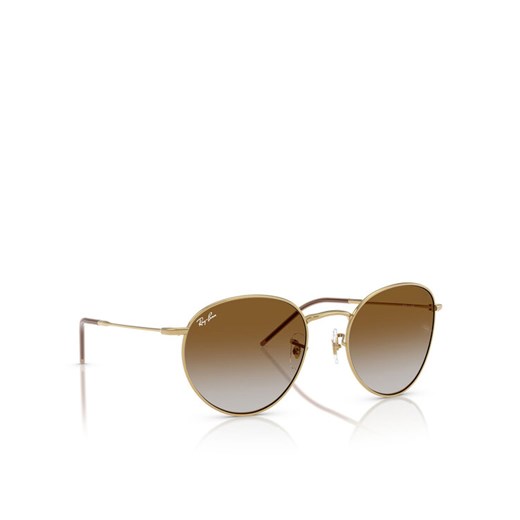 Ray-Ban Okulary przeciwsłoneczne Round Reverse 0RBR0103S 001/CB55 Złoty ze sklepu MODIVO w kategorii Okulary przeciwsłoneczne damskie - zdjęcie 183582924