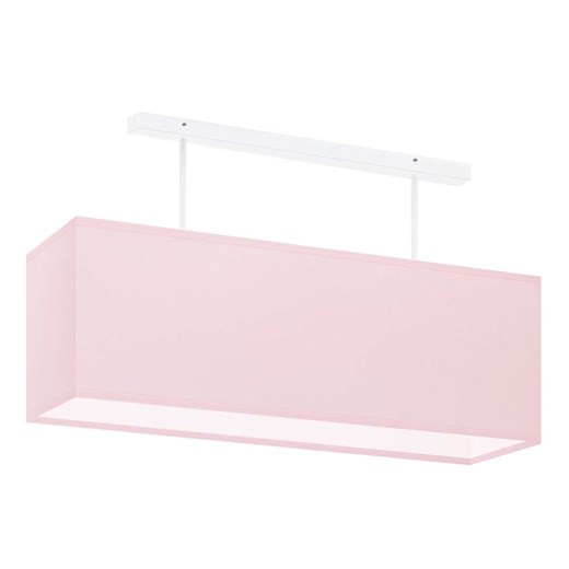 Różowa lampa sufitowa prostokątna LED KORFU 2xE27 do pokoju dziecięcego ze sklepu Lysne w kategorii Lampy sufitowe - zdjęcie 183584221