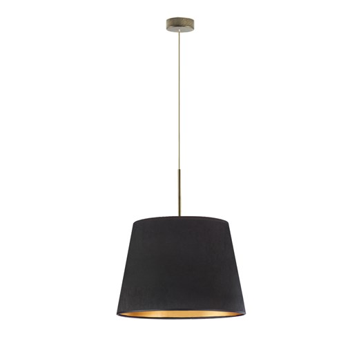 Czarna lampa wisząca do kuchni z dekoracyjnym elementem SARI VELUR - kolor czarny ze złotym wnętrzem ze sklepu Lysne w kategorii Lampy wiszące - zdjęcie 183584304