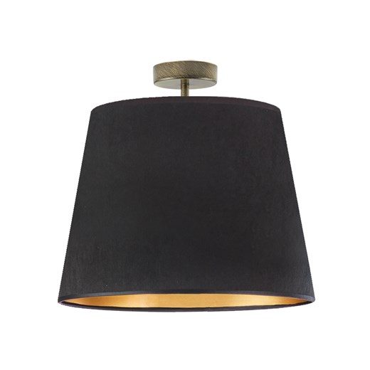 Designerska lampa sufitowa do salonu KAIR VELUR - kolor czarny ze złotym wnętrzem ze sklepu Lysne w kategorii Lampy sufitowe - zdjęcie 183584330