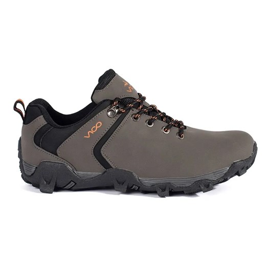 Vico Szare męskie buty trekkingowe przed kostkę ze sklepu ButyModne.pl w kategorii Buty trekkingowe męskie - zdjęcie 183589042