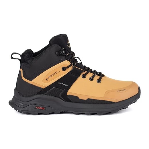 Vico Brązowe wysokie buty męskie trekkingowe ze sklepu ButyModne.pl w kategorii Buty trekkingowe dziecięce - zdjęcie 183589190