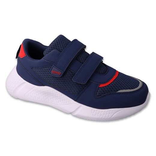 Befado sportowe dziecięce na rzepy navy/red 452Y006 niebieskie ze sklepu ButyModne.pl w kategorii Buty sportowe dziecięce - zdjęcie 183589291