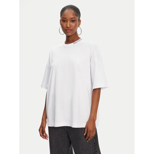 Juicy Couture T-Shirt Boyfriend JCTES09 Biały Relaxed Fit ze sklepu MODIVO w kategorii Bluzki damskie - zdjęcie 183591291