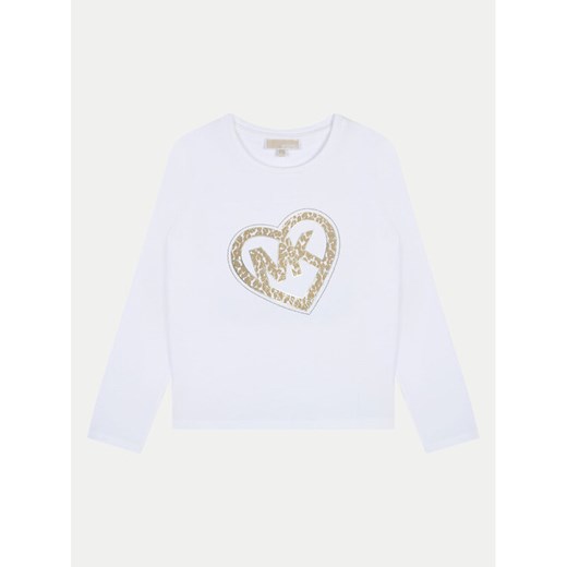 MICHAEL KORS KIDS Bluzka R30144 D Biały Regular Fit ze sklepu MODIVO w kategorii Bluzki dziewczęce - zdjęcie 183591312