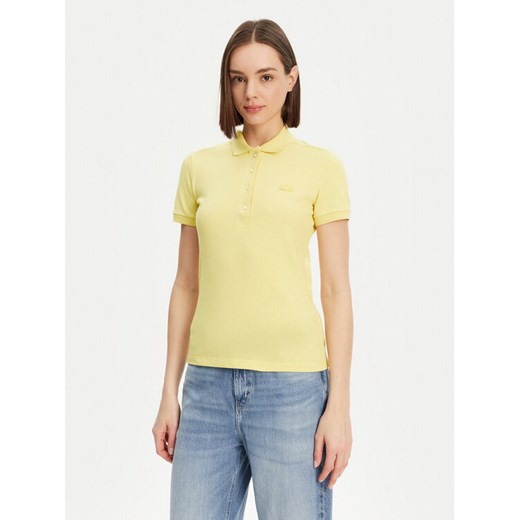 Lacoste Polo PF5462 Żółty Slim Fit ze sklepu MODIVO w kategorii Bluzki damskie - zdjęcie 183591313