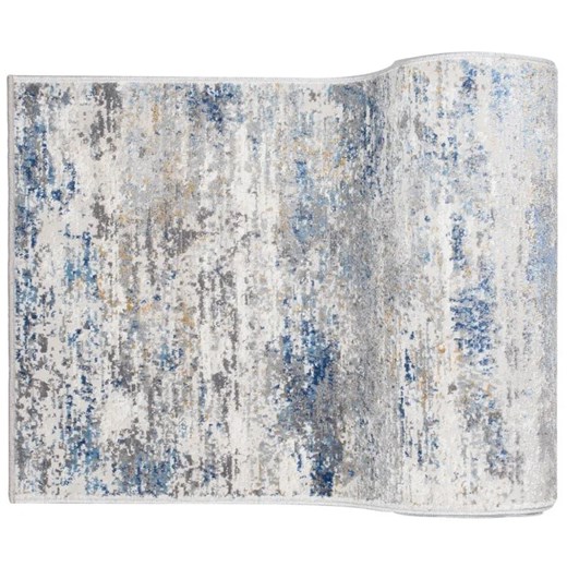 Szaro-granatowy chodnik dywanowy w nowoczesny wzór Beril 24X Profeos One Size Edinos.pl