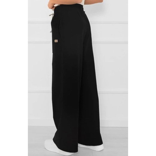 Długie spodnie damskie czarne Caro, Kolor czarny, Rozmiar XL, Italian Fashion ze sklepu Intymna w kategorii Spodnie damskie - zdjęcie 183592372