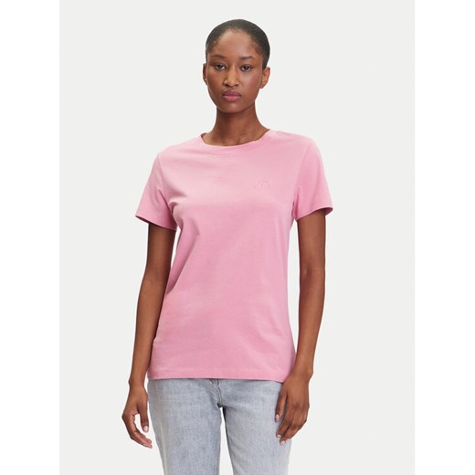 BOSS T-Shirt C_Esogo_1 50506973 Różowy Slim Fit ze sklepu MODIVO w kategorii Bluzki damskie - zdjęcie 183593320
