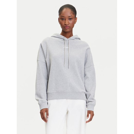 BOSS Bluza C_Ehoody 50547572 Szary Oversize ze sklepu MODIVO w kategorii Bluzy damskie - zdjęcie 183593341