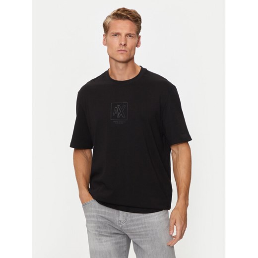 Armani Exchange T-Shirt 6DZTLE ZJ9JZ 1200 Czarny Regular Fit ze sklepu MODIVO w kategorii T-shirty męskie - zdjęcie 183593343