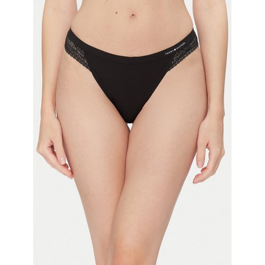 Tommy Hilfiger Stringi UW0UW02473 Czarny ze sklepu MODIVO w kategorii Majtki damskie - zdjęcie 183593350