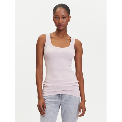 BOSS Top C_Ematite 50504245 Różowy Slim Fit ze sklepu MODIVO w kategorii Bluzki damskie - zdjęcie 183593363