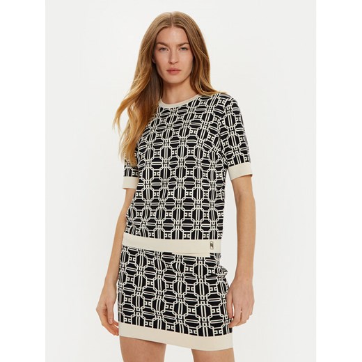 Elisabetta Franchi Sweter MK-19B-47E2-V250 Czarny Regular Fit ze sklepu MODIVO w kategorii Swetry damskie - zdjęcie 183593403