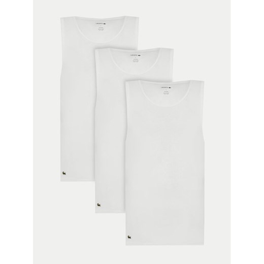 Lacoste Komplet 3 tank topów TH9009 Biały Regular Fit ze sklepu MODIVO w kategorii T-shirty męskie - zdjęcie 183593443
