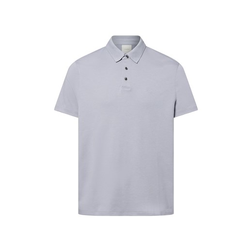 Calvin Klein Męska koszulka polo Mężczyźni Bawełna bzowy jednolity ze sklepu vangraaf w kategorii T-shirty męskie - zdjęcie 183595091