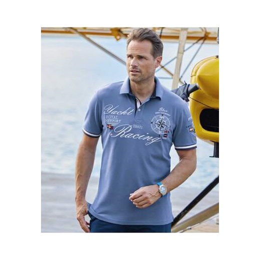Polo Yacht Racing ze sklepu Atlas For Men w kategorii T-shirty męskie - zdjęcie 183595253