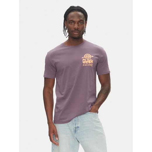 Quiksilver T-Shirt EQYZT08053 Fioletowy Regular Fit ze sklepu MODIVO w kategorii T-shirty męskie - zdjęcie 183596474