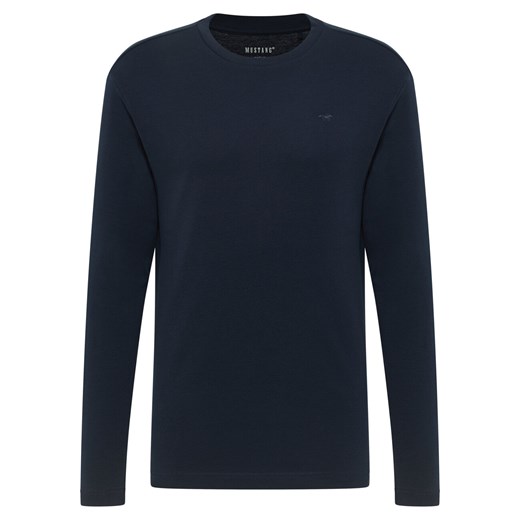MUSTANG ARLINGTON MĘSKI LONGSLEEVE KOSZULKA Z DŁUGIM RĘKAWEM LOGO DARK SAPPHIRE 1015674 4136 ze sklepu YouNeedit.pl w kategorii T-shirty męskie - zdjęcie 183597173