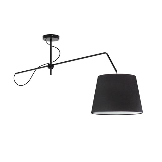 Czarna lampa sufitowa regulowana nad stół OVIEDO VELUR ze sklepu Lysne w kategorii Lampy wiszące - zdjęcie 183597242