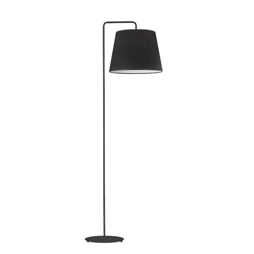 Czarna lampa podłogowa RIJAD VELUR z abażurem w stylu skandynawskim ze sklepu Lysne w kategorii Lampy podłogowe - zdjęcie 183597271