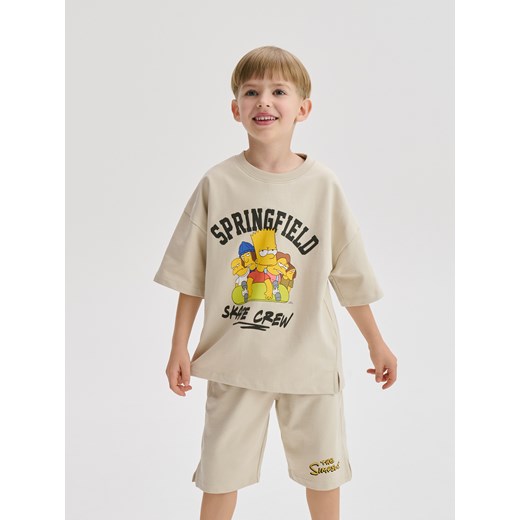 Reserved - Komplet The Simpsons - beżowy Reserved 152 (11 lat) Reserved