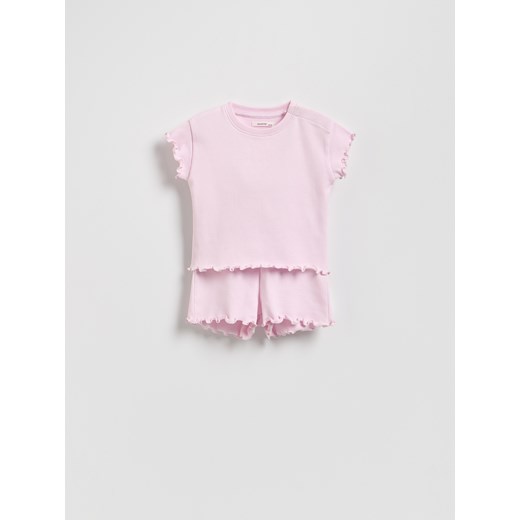 Reserved - Bawełniany komplet - pastelowy róż Reserved 80 (9-12 m.) Reserved