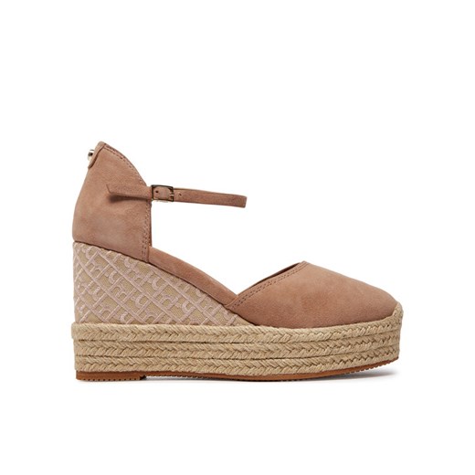 Espadryle BOSS Madeira Wedge Sdcveb 50516717 Brązowy ze sklepu eobuwie.pl w kategorii Espadryle damskie - zdjęcie 183600403