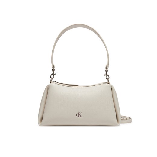 Torebka Calvin Klein Jeans Drop Small Shoulder Bag LV04K3082G Écru ze sklepu eobuwie.pl w kategorii Listonoszki - zdjęcie 183600411