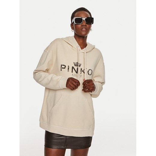 Pinko Bluza Bassani 104388 A27V Beżowy Regular Fit Pinko S MODIVO