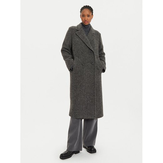 Weekend Max Mara Płaszcz wełniany Corinto 2425016042 Szary Regular Fit ze sklepu MODIVO w kategorii Płaszcze damskie - zdjęcie 183602953