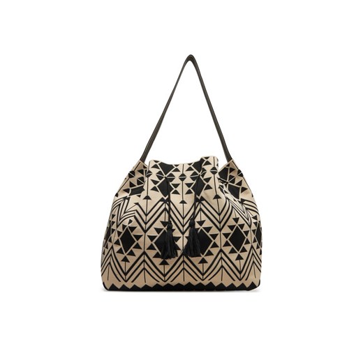 DeeZee Torebka BLB03 Beżowy ze sklepu MODIVO w kategorii Torby Shopper bag - zdjęcie 183603900