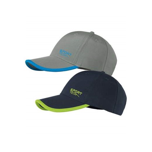 Zestaw 2 par czapek z daszkiem z mikrofibry Sport ze sklepu Atlas For Men w kategorii Czapki z daszkiem męskie - zdjęcie 183604962