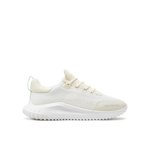 Sneakersy Calvin Klein Jeans Eva Runner Low Sock Kt In Mtr YW0YW01484 Écru ze sklepu eobuwie.pl w kategorii Buty sportowe damskie - zdjęcie 183606641